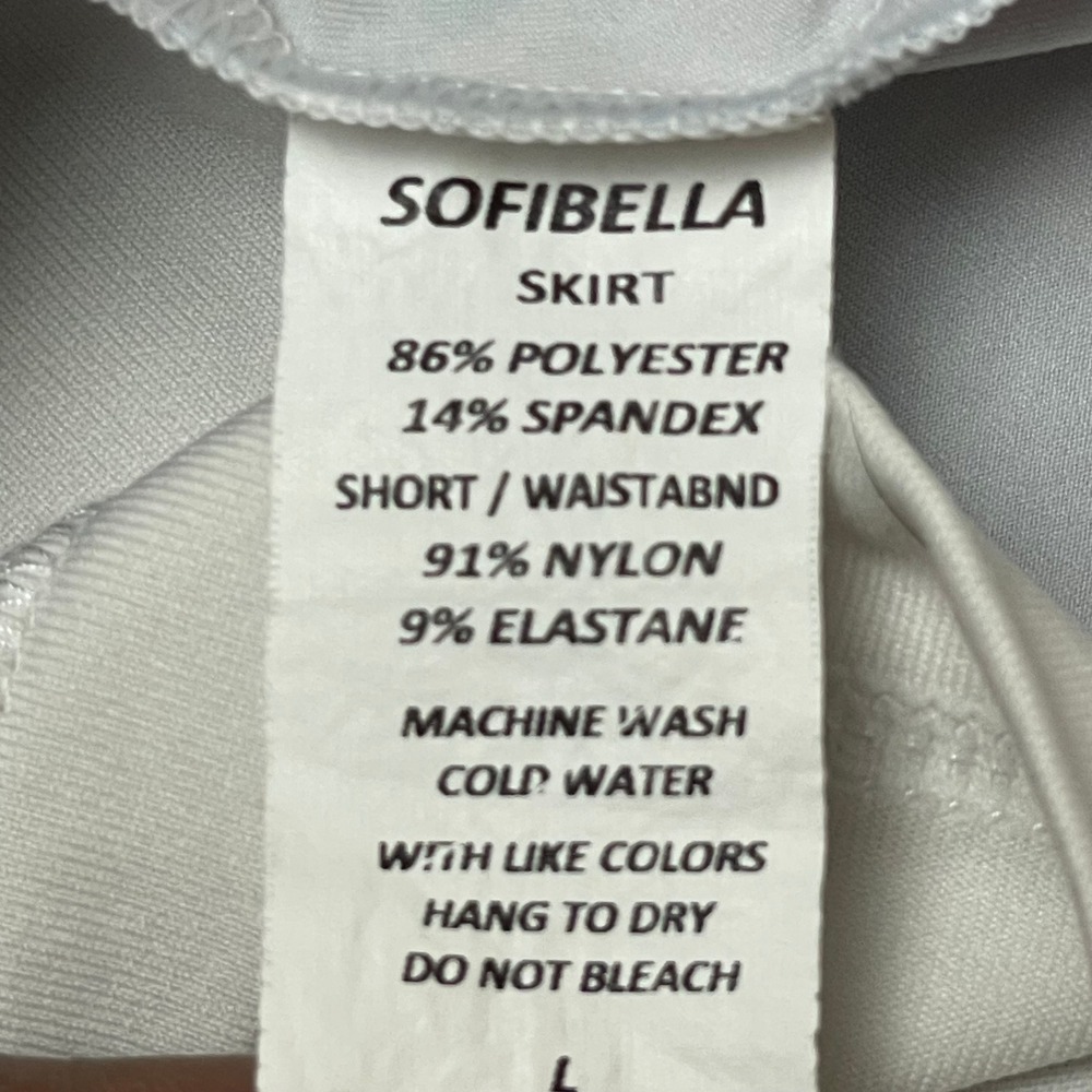 Sofibella Geometric Print Athletic Skort Womens L… - image 4